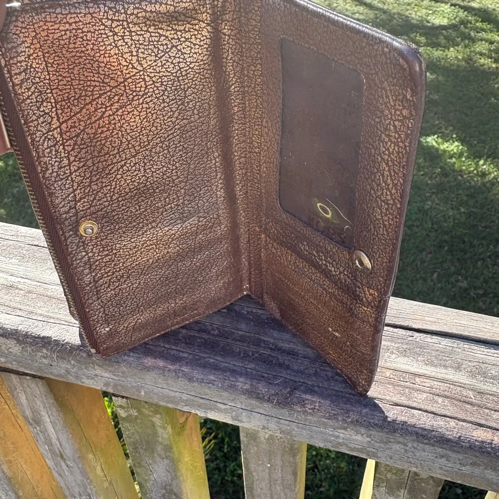 Michael kors Astor metallic Bronze Studded Leather Wallet Clutch - Picture 3 of 5